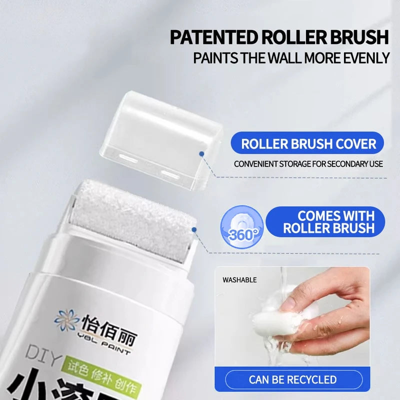 Small Wall Paint Brush Set - Quick Drying, Multi-Color DIY Wall Repair