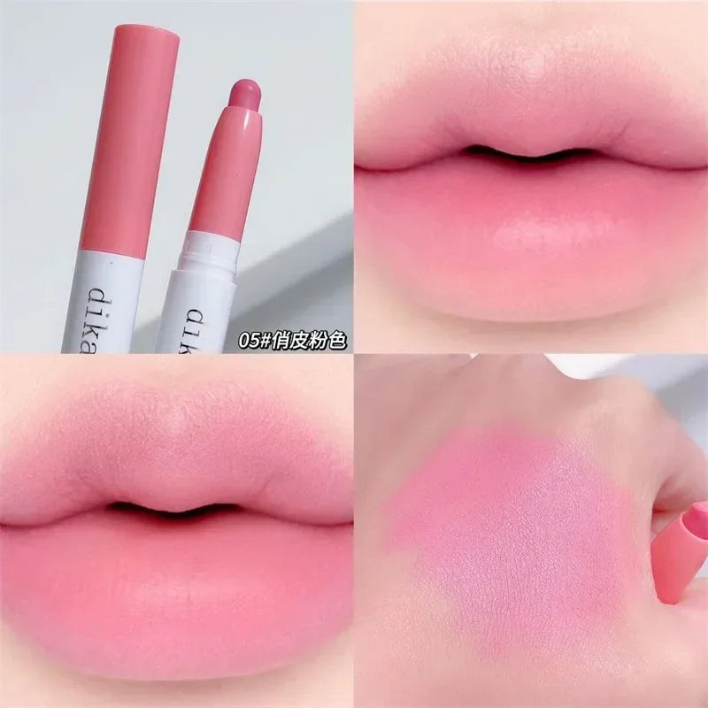 Matte Lipstick Pen Waterproof Lip Liner Pencil - Nude, Coral Pink, Long-Lasting