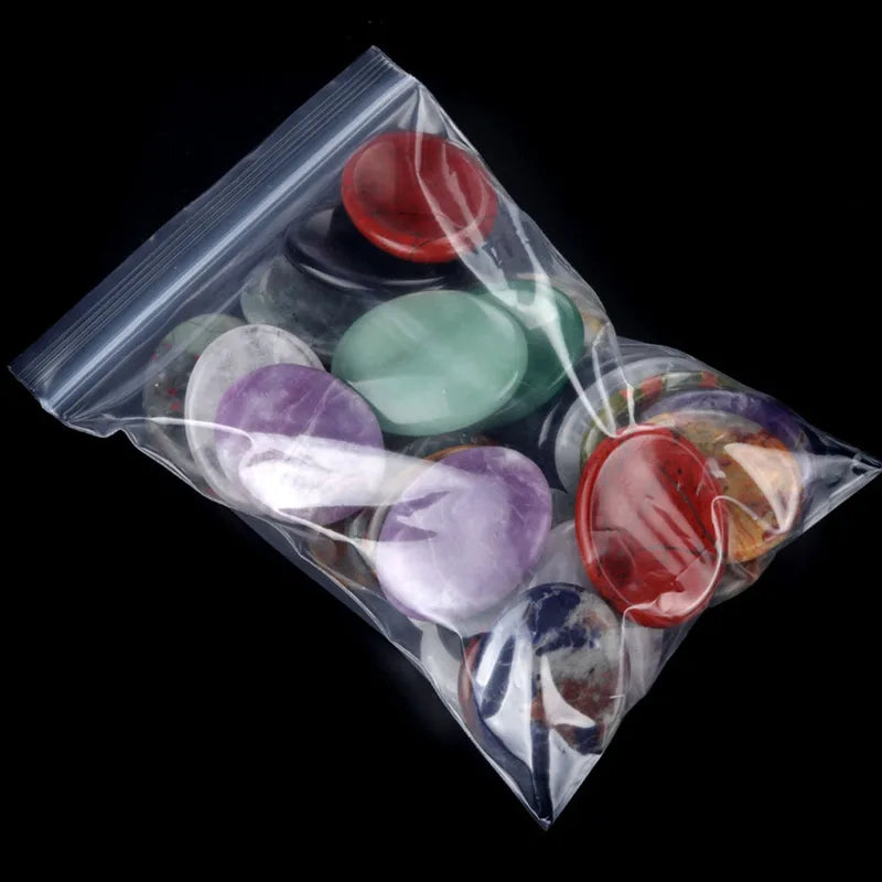 Natural Crystal Amethyst Oval Worry Stone for Jewelry & Relaxation