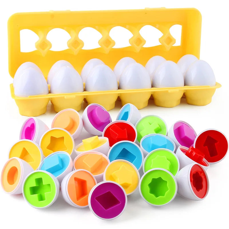 Educational 3D Puzzle Montessori Math Toys for Kids Shape Matching Learning Game