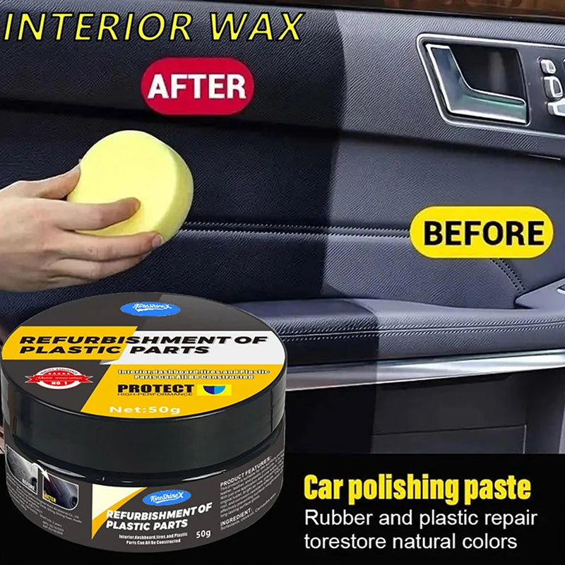 Automotive Plastic Repair Agent for Scratch and Tire Polishing - Anti-Aging Wax