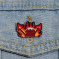Cute Cartoon Enamel Pins - Fire Helllmo Brooches for Kids & Friends