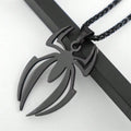 Spider Shape Cosplay Necklace Men Stainless Steel Pendant Chain Choker Jewelry Accessories