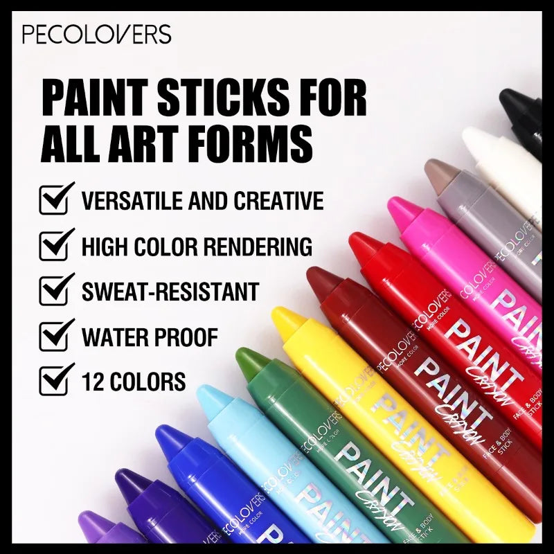 Waterproof Body Paint for Face & Halloween Makeup - Long-lasting & Natural Finish