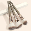 3-Piece Makeup Brush Set for Foundation Concealer & Blush - Professional Dense Soft Bristles