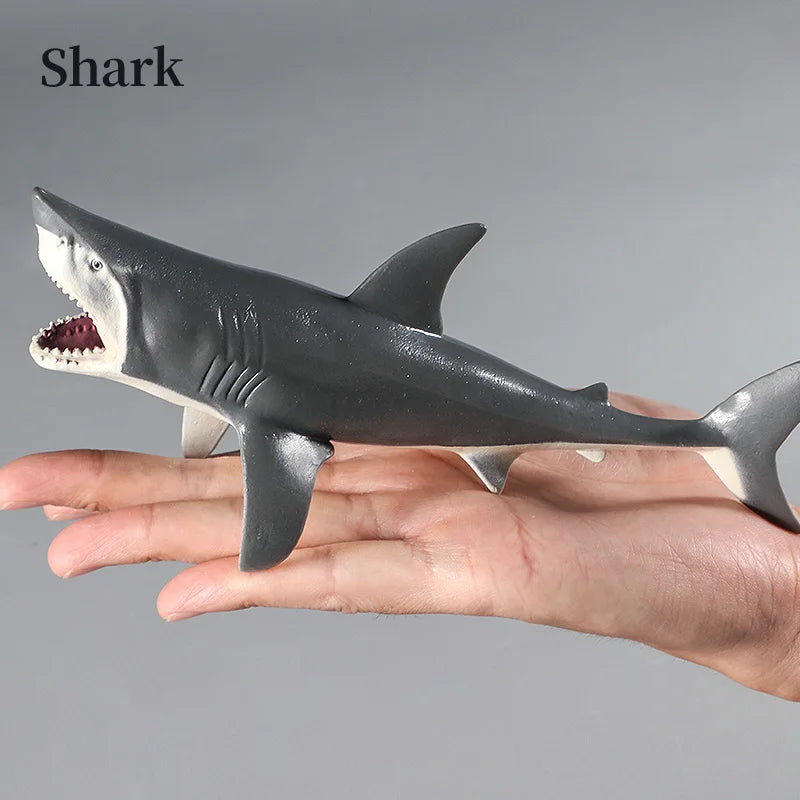 Marine Animal Action Figures Set - Whale Shark Octopus Penguin PVC Educational Toy