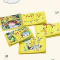 Kids Cartoon Pikachu Wallet with Coin Purse PVC Toy Gift for Children