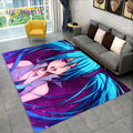 Kids Cartoon Miku Carpet Rug for Living Room Bedroom Non-slip Floor Mat