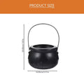 Halloween Witch Bucket Candy Holder Large Size Plastic Round Basket