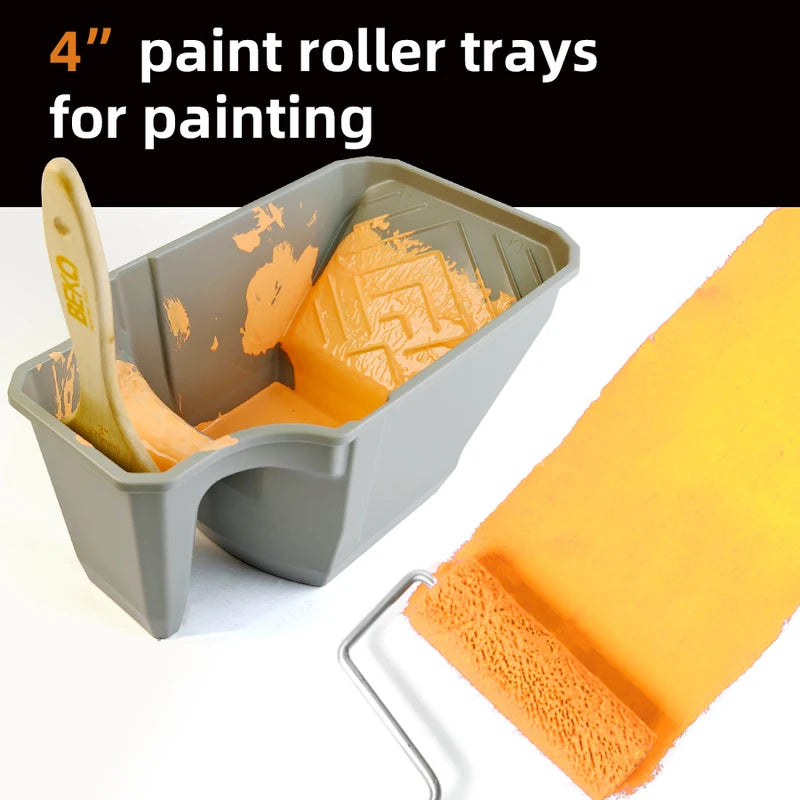 3-Piece Paint Tool Set with Hand-Held Paint Cups & Rollers - DIY Painting Accessories