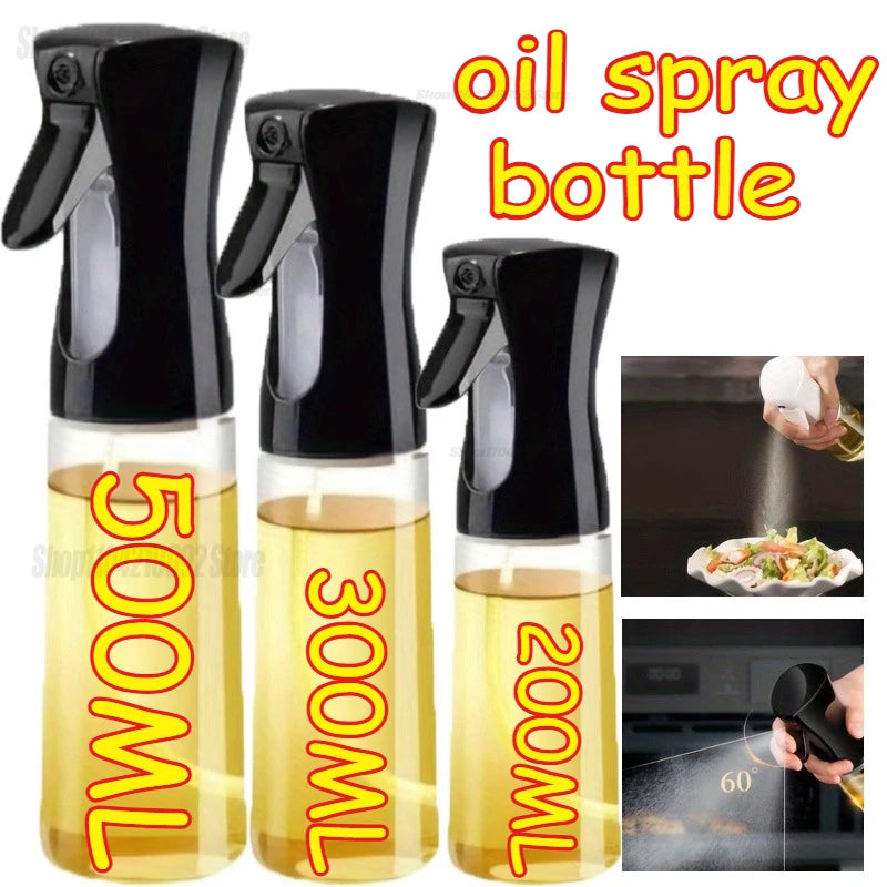 Oil Spray Dispenser for Kitchen Cooking & BBQ - 200/300/500ml Nebulizer Spray Bottle
