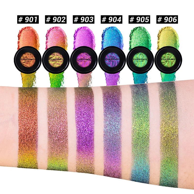 Multichrome Glitter Eyeshadow Powder - Vegan, Cruelty-Free, Metallic Finish
