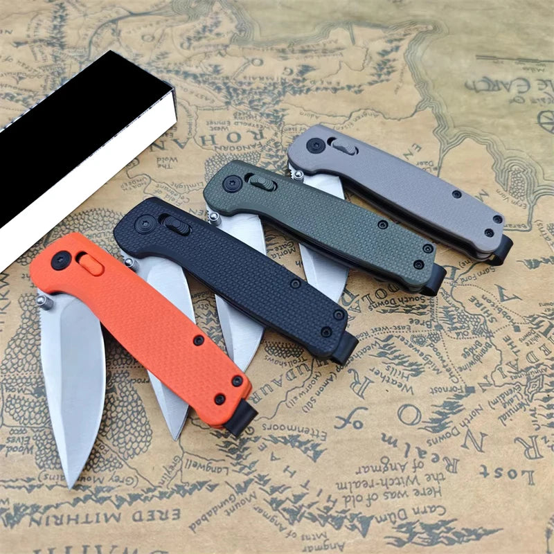 Folding Utility Knife with D2 Drop Point Blade Nylon Handle Outdoor Camping Tactical Knife