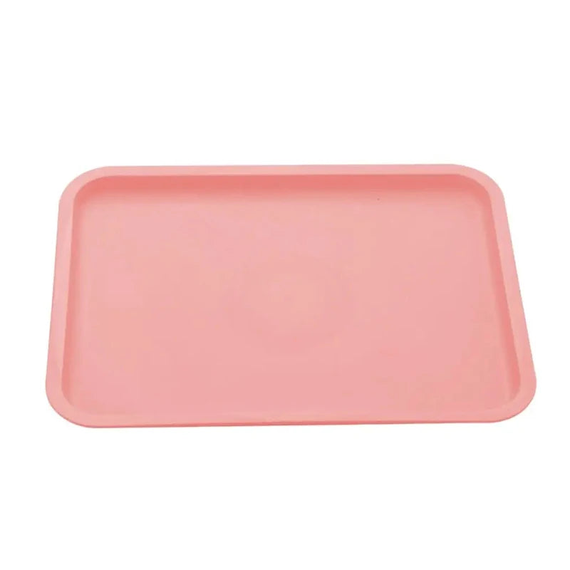 Rectangular Plastic Food Storage Tray - Multi-Color Food Serving Plate