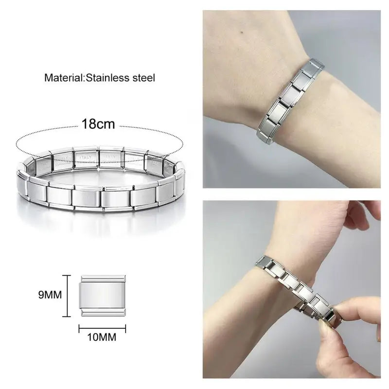 Stainless Steel Pendant Chain Link for Jewelry Making Men Women DIY Craft Supplies