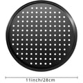 28cm Round Pizza Pan with Holes for Oven Baking Nonstick Steel Pizza Tray