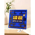 DIY Pixel LED Clock Kit WiFi Auto Calibration Desk Decor Punk Style Gift