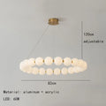 Nordic Ring LED Chandelier Light Fixture for Living Room & Bedroom - Modern Pendant Lamp