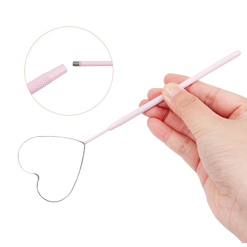 Heart Shape Eyelash Extension Magnify Mirror for Lash Tech Check & Makeup