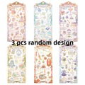 3 Pcs Fairy Tale Garden Cake Decor Stickers for Scrapbooking & Journaling