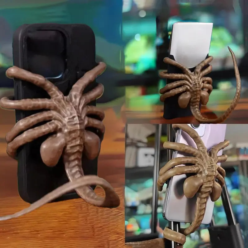 Horror Facehugger Phone Holder - Sci-Fi Movie Atmosphere Car Mount