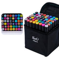Double Headed Art Marker Pen Set - 24-80 Colors for Drawing Sketching Graffiti and Manga