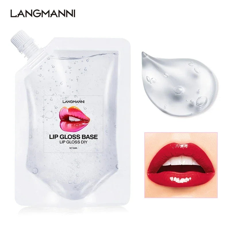 DIY Lip Gloss Base Oil - Moisturizing Non-Stick Gel for Handmade Lipstick