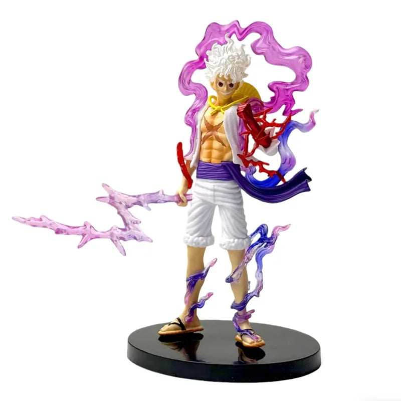 21cm One Piece Action Figure Luffy GEAR 5 Nika Sun God Collectible Toy
