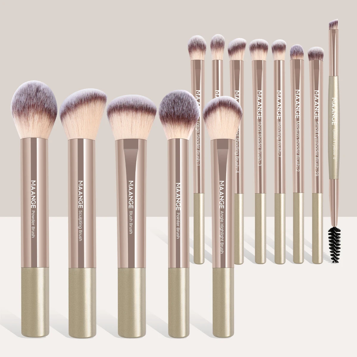 13-Piece Makeup Brush Set for Face - Foundation, Concealer, Blush & Eyeshadow Tools