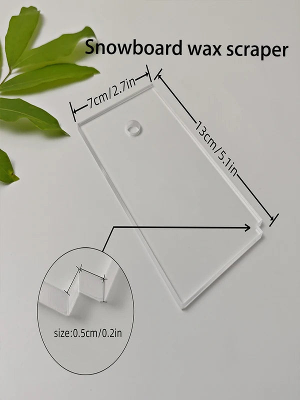 Ski & Snowboard Wax Scraper Set - Double Board Maintenance Tools