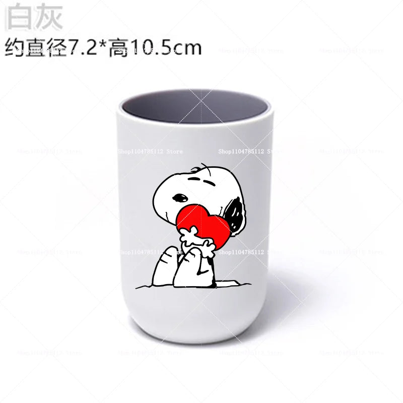 Cute Cartoon Snoopys Mouthwash Cup - Travel Portable Water Mug for Kids & Families