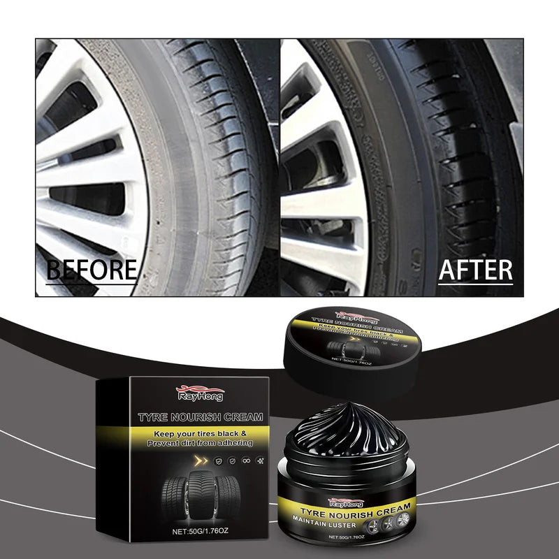 Long-Lasting Car Tire Coating Wax - Shine, Protect & Restore Rubber