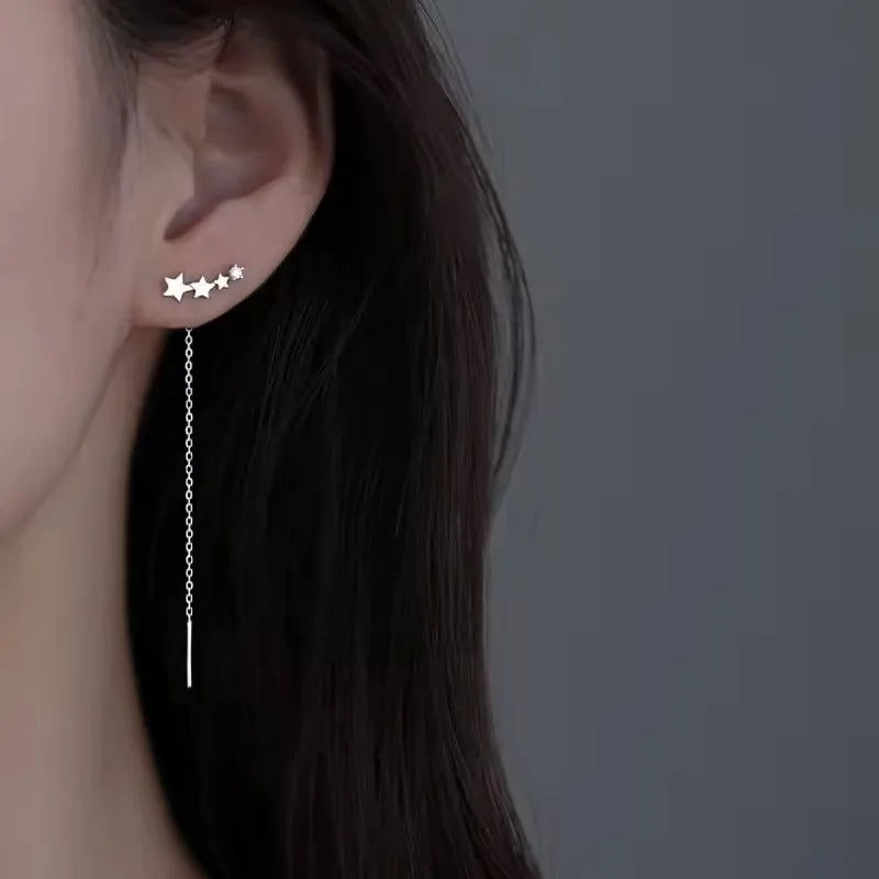 Sterling Silver Geometric Stud Earrings for Women - Versatile Jewelry Gift