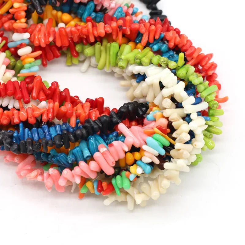 Natural Stone Coral Beads for Jewelry Making Irregular Shape Loose Beads DIY Necklace Bracelet Crafting