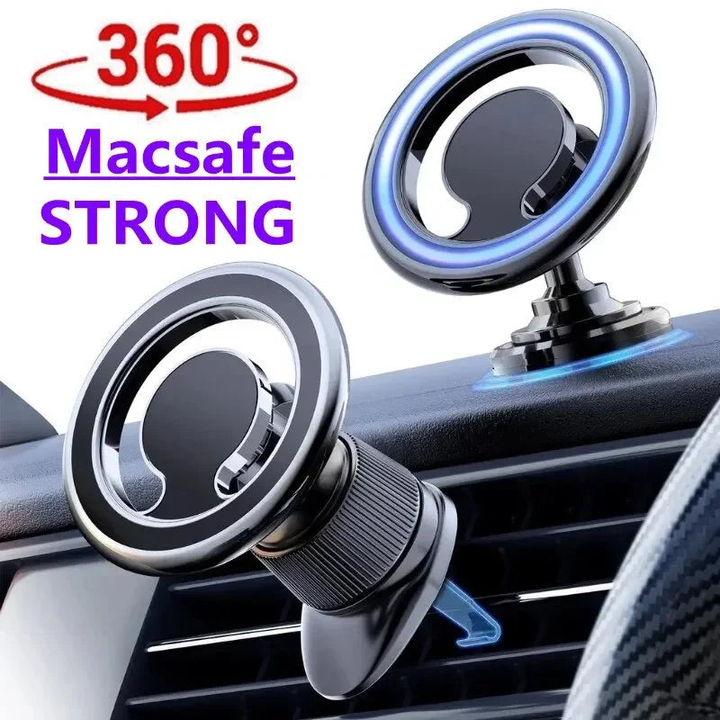 Magnetic Car Phone Holder Mount for Wireless Charging and GPS Compatibility