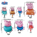7pcs Peppa Pig Family Themed Birthday Balloons Party Decor Cartoon Kids Celebration