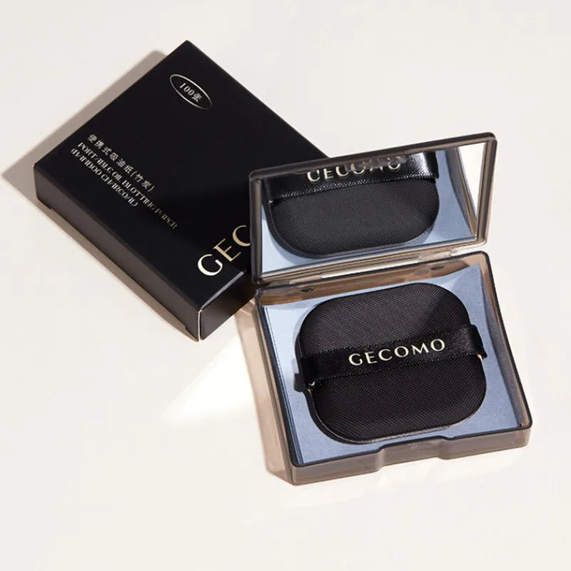 Oil Absorbing Facial Blotting Paper with Mirror - Portable Sebum Control Sheets