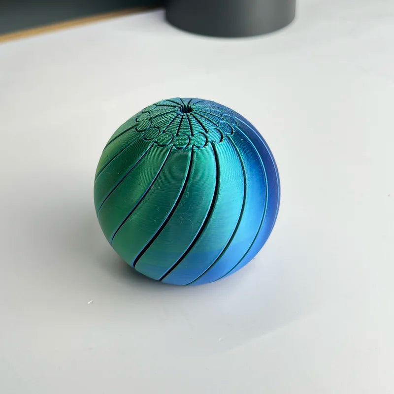 3D Printed Twist Fidget Ball Stress Relief Handheld Toy - Durable & Calming