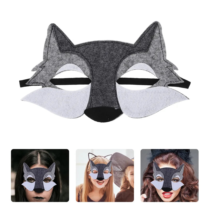 6-Pack Wolf Masks for Halloween Cosplay Animal Face Masks Party Supplies