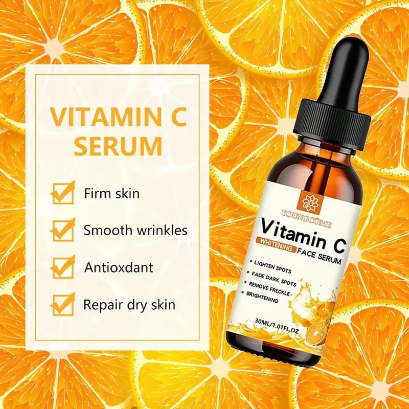 Vitamin C Facial Essence with Hyaluronic Acid - Brightening & Moisturizing Skin Care 30ml