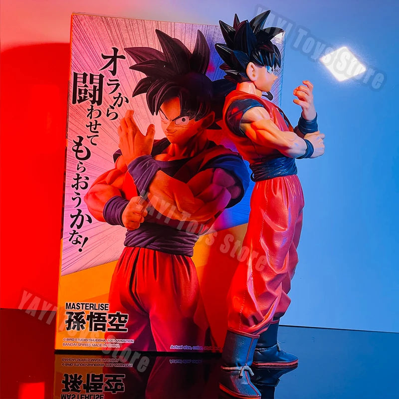 Anime Goku Action Figure 27cm PVC Statue with Scouter - Dragon Ball Z Collectible Toy