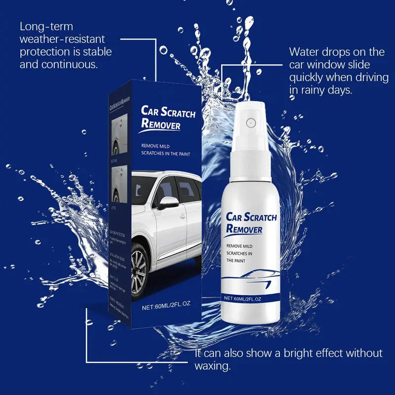 Car Scratch Remover Spray 60ml - Automotive Paint Polish & Surface Protector