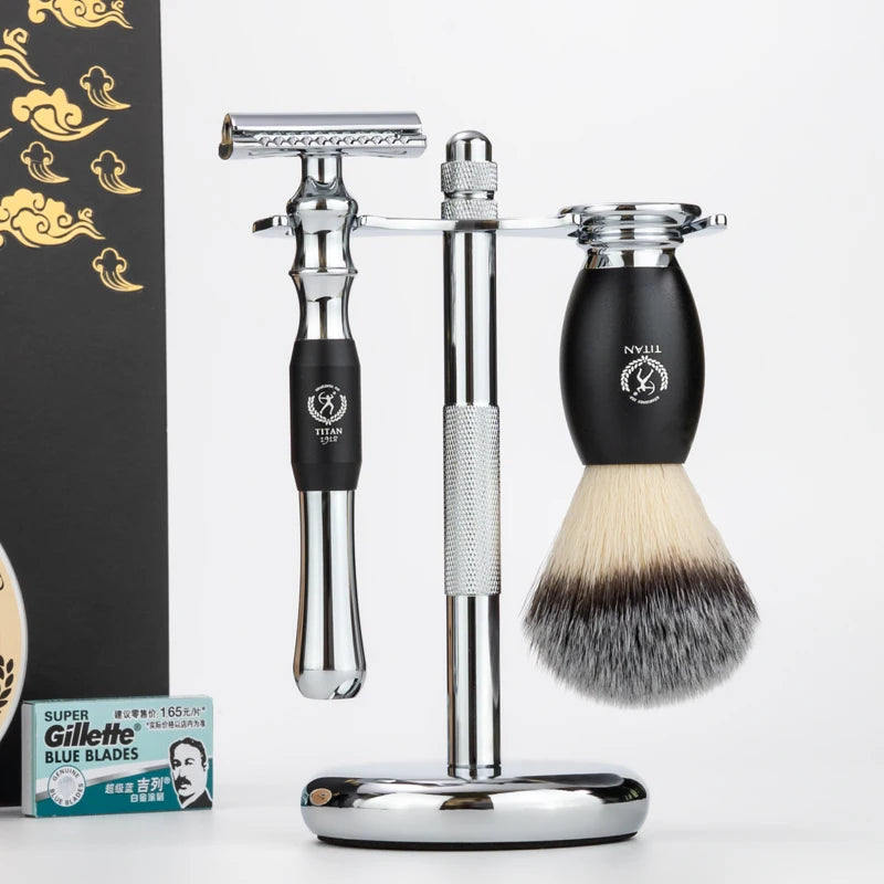 High Quality Safety Razor for Men Metal Handle Replaceable Blade Shaving Tool