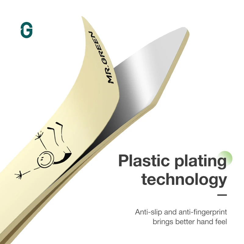Professional Eyebrow Tweezers - Stainless Steel Fine Hair Removal Tools