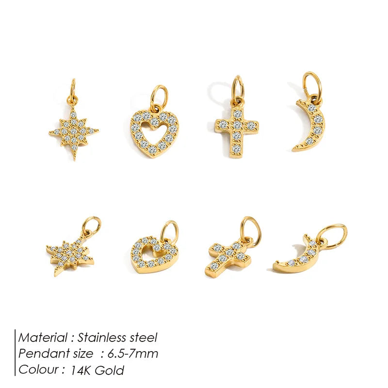 Letter Pendant Necklace & Bracelet Set - Alphabet Initial Charms Jewelry
