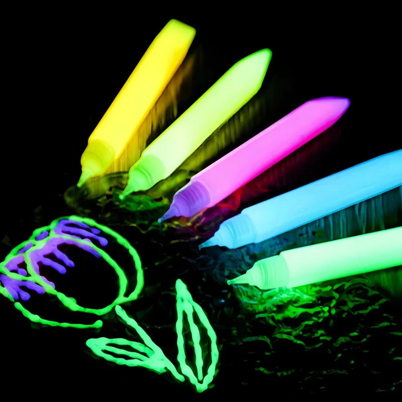 6ml Fluorescent Pigment Paint for Epoxy Resin & Acrylic DIY Crafts - Glow in Dark Colors