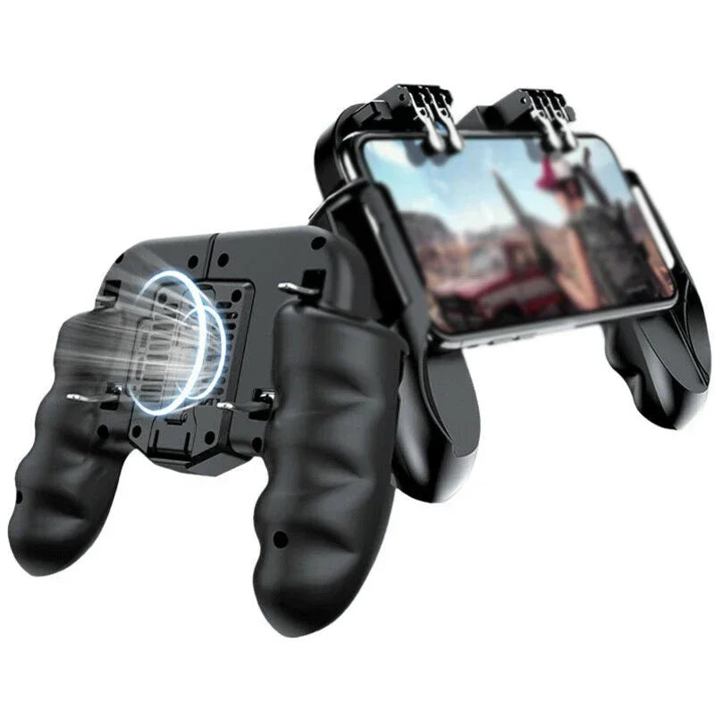 Mobile Game Controller Trigger Joystick for iOS & Android – 6 Finger PUBG Gamepad