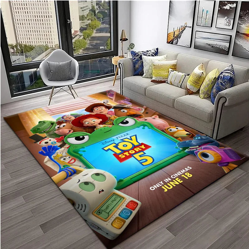 Kids Cartoon Carpet Rug for Bedroom and Living Room Non-Slip Floor Mat