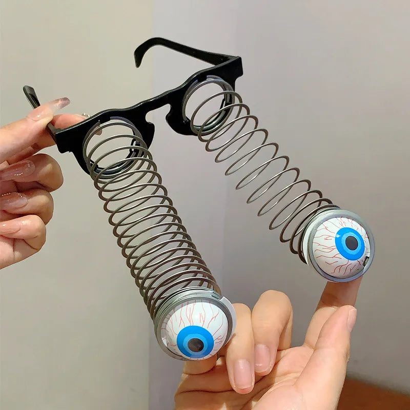 Funny Halloween Prank Glasses - Scary Pop-Out Eyes Masquerade Costume Props