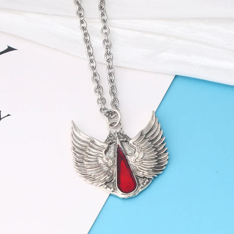 Warhammer 40K Pendant Necklace - Punk Hip-Hop Jewelry Chain Accessory